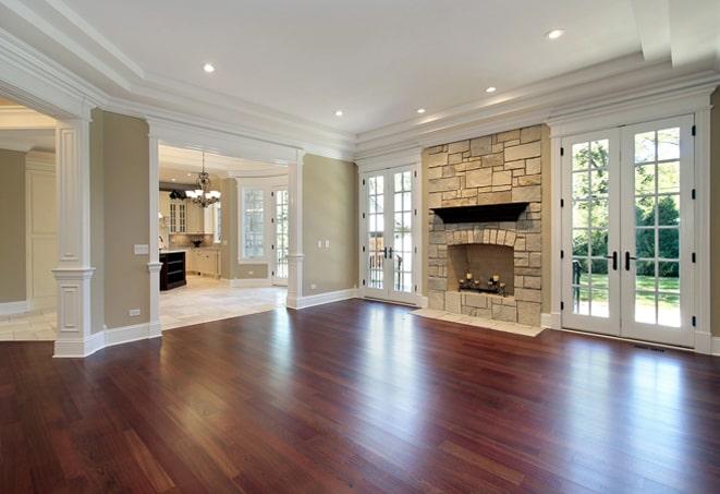 stylish wood flooring with intricate grain patterns